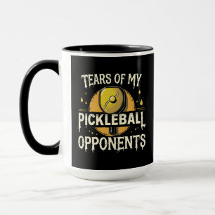 Mug Drôle larmes de mes adversaires de la typographie