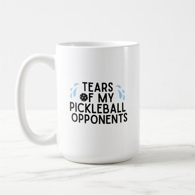 Mug Drôle larmes de mes adversaires de la typographie  (Gauche)