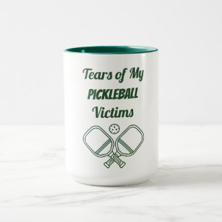 Mug Drôle Larmes de mes victimes de pickleball - Citat