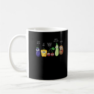 Mug Drôle Légumes Humour Vegan Sarcastic Citation