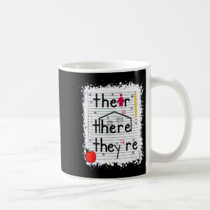 Mug Drôle Leur Là Ils Sont Livre Grammaire Anglaise Te