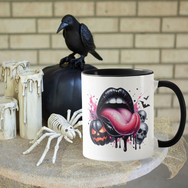 Mug Drôle Lèvres Déchiquantes Halloween Éffrayant Adul (Créateur téléchargé)