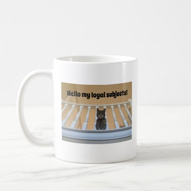 Mug Drôle Loyal Sujets Chat (Gauche)