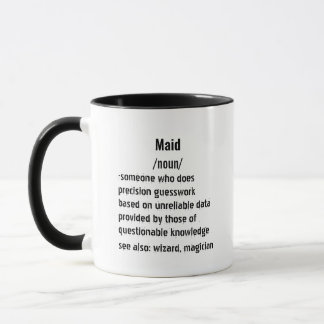 Mug drôle Maid Définition cadeaux pour hommes femmes