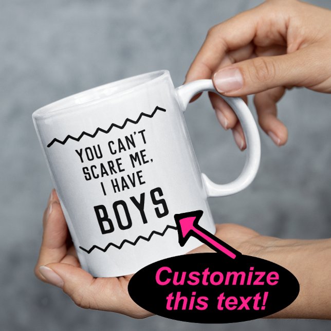 Mug Drôle Maman Cite Tu ne peux pas me faire peur Fête (custom funny quotes mug, trendy sarcastic humor gift)