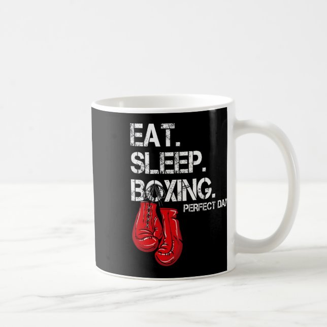 Mug Drôle Manger. Dormir. Répéter. Amateur de boxe jou (Droite)