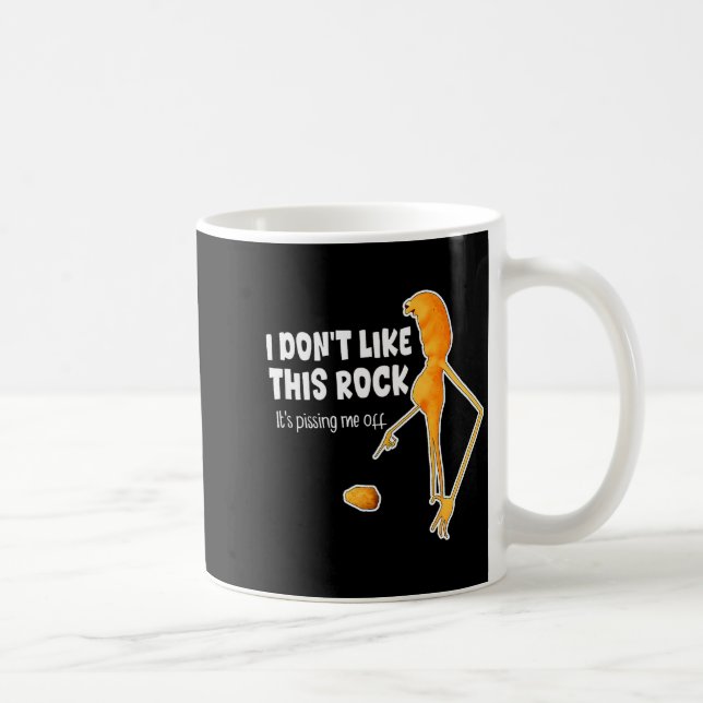 Mug Drôle Marcus Le Ver Memes Je n'aime pas ce Rock  (Droite)