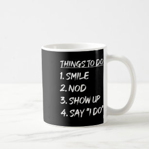 Mug Drôle Mariage de la mariée Fiançailles de la liste