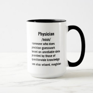 Mug drôle Médecin Définition cadeaux pour hommes femme