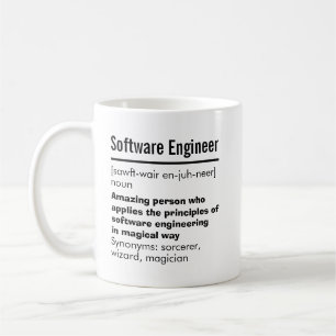 Mug Drôle Meilleur ingénieur logiciel Définition Cadea