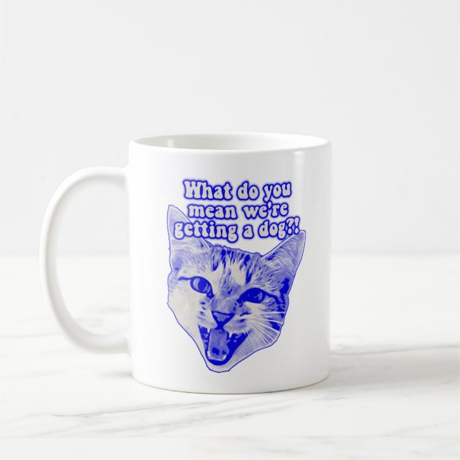 Mug Drôle mème de chat grincheux pour kitty et amoureu (Gauche)