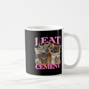 Mug Drôle Mème de chat Je mange Cement Citation Japona
