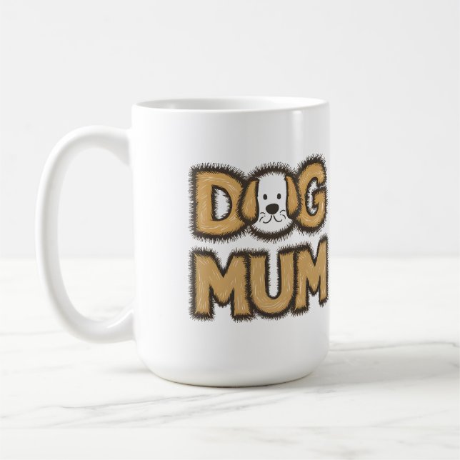 Mug Drôle mignon caricature chien mère mère jour (Gauche)