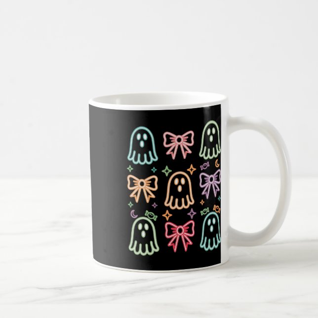 Mug Drôle mignon Fantôme Saison Éffrayante Glow Dans H (Droite)