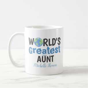 Mug Drôle mignon la plus grande tante du monde Simple