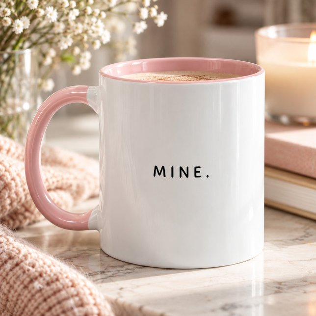 Mug Drôle Moderne MINE Mon Café  (Créateur téléchargé)