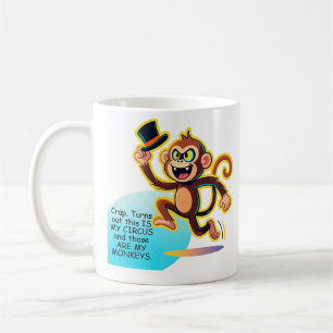 Mug Drôle Mon Cirque Mes Singes Graphique