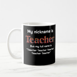 Mug Drôle Mon Pseudo Est Enseignant Mais Mon Nom Compl