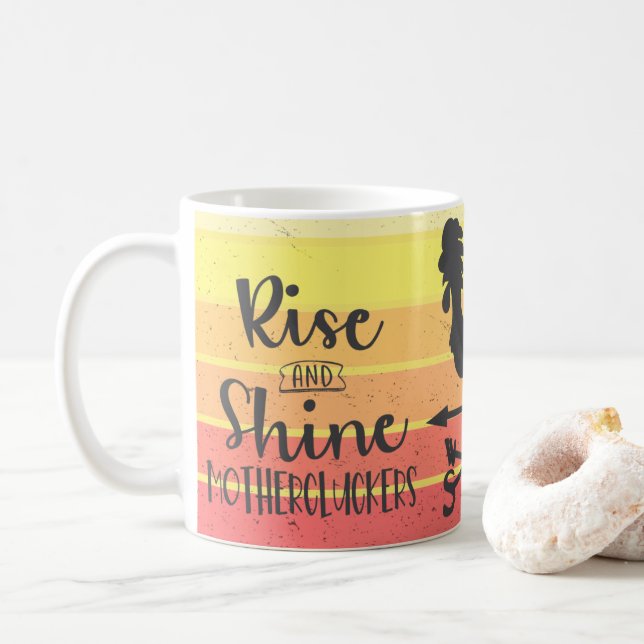 Mug Drôle Motherclucker Rooster Coffee Mug, Coupe (Avec donut)
