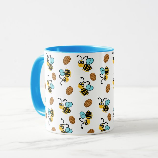 Mug Drôle motif d'abeille (Devant gauche)