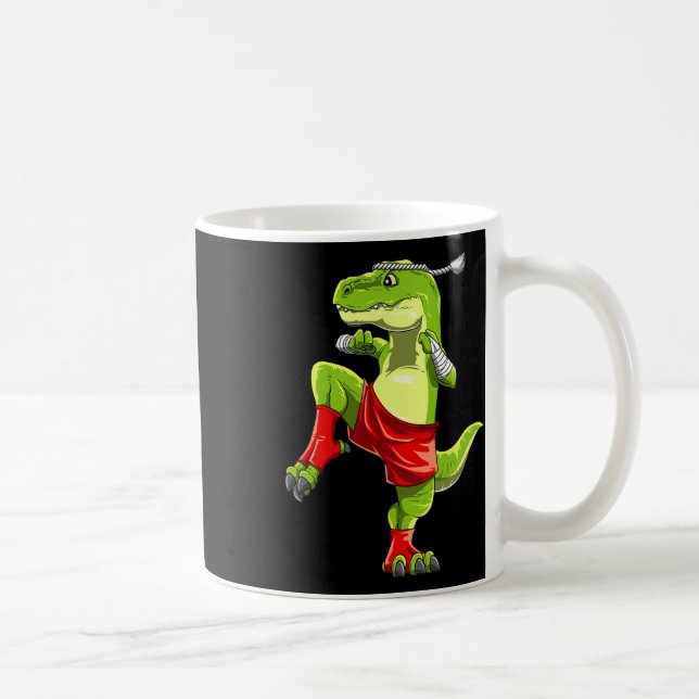 Mug Drôle Muay Thai T-rex - Boxe Thaïlandaise  (Droite)