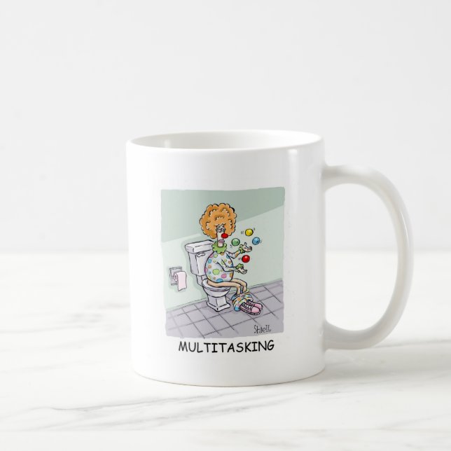 Mug Drôle multi-tâche Jongler Clown (Droite)