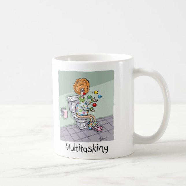 Mug Drôle Multitâche Cartes et Cadeaux Clown (Droite)