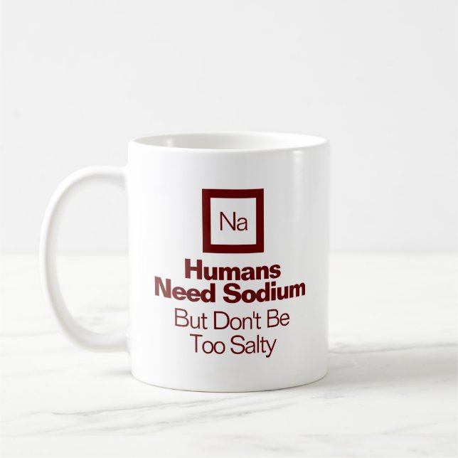 Mug Drôle Nerdy Citation/Dire Plaisanterie Chimique (Gauche)