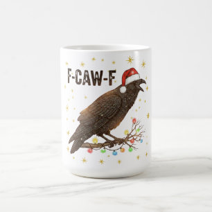 Mug Drôle Noël Corbeau Corbeau F-CAW- F