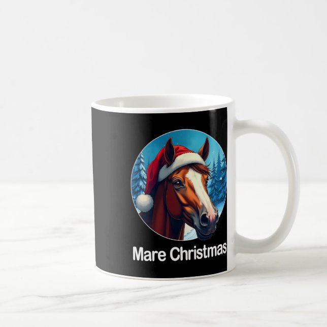 Mug Drôle Noël Mare Horseck équitation Cheval Eq (Droite)