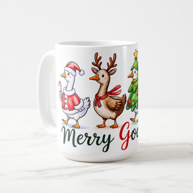 Mug Drôle Noël Silly Goose (Devant gauche)