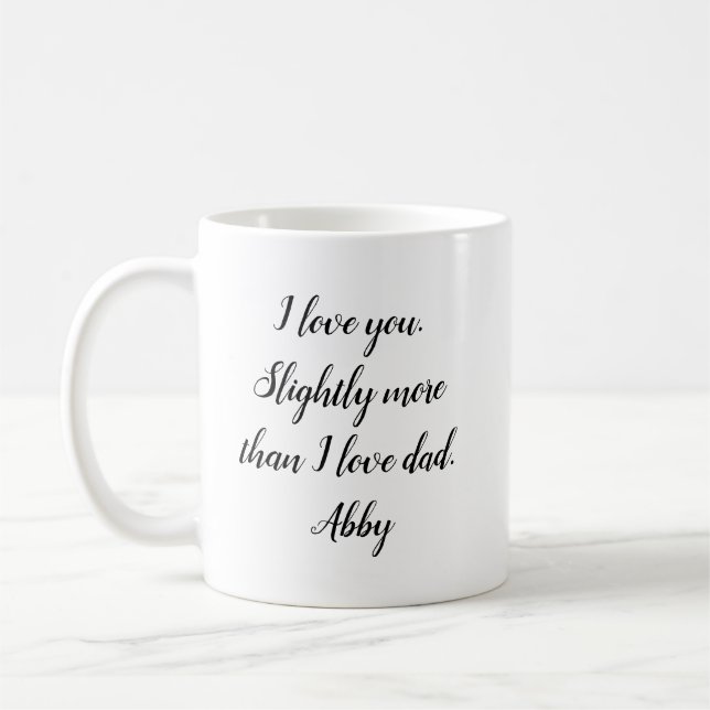 Mug Drôle Nom personnalisé Fête des mères (Gauche)