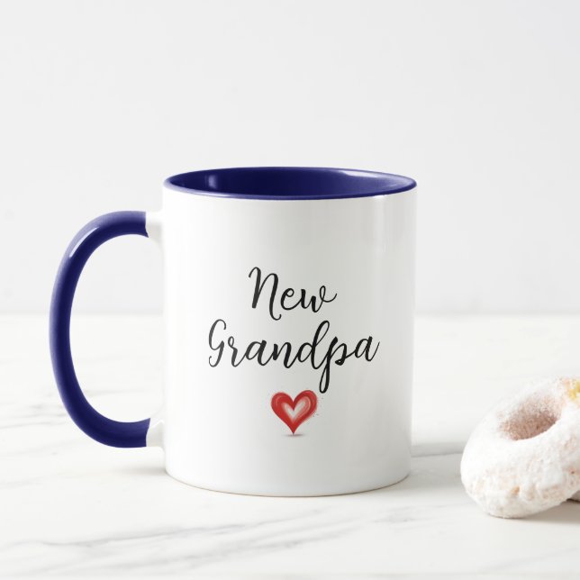 Mug Drôle nouveau cadeau grand-père, humoristique, gra (Avec donut)