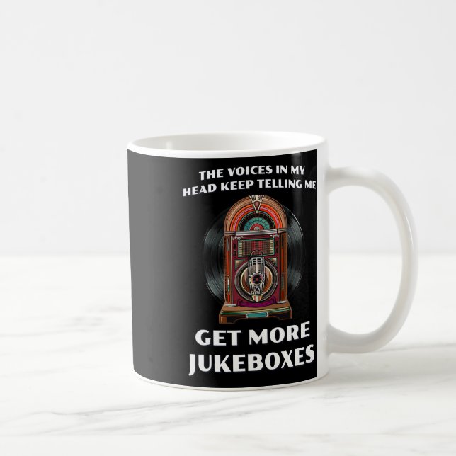 Mug Drôle Obtenez plus de Jukebox Pour 1950s Vinyl Juk (Droite)