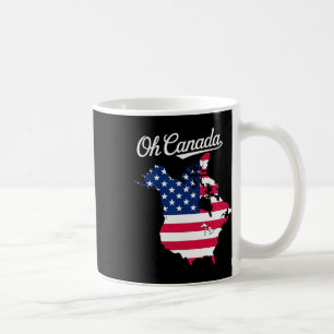 Mug Drôle Oh Canada Drôle Trump Carte Pays États-Unis 