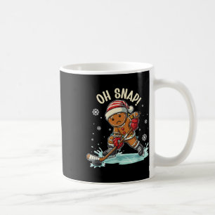 Mug Drôle Oh Snap Noël Pain d'épice Jouant au hockey s