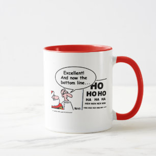 Mug Drôle Optométriste Cartoon Santa Claus Eye Test