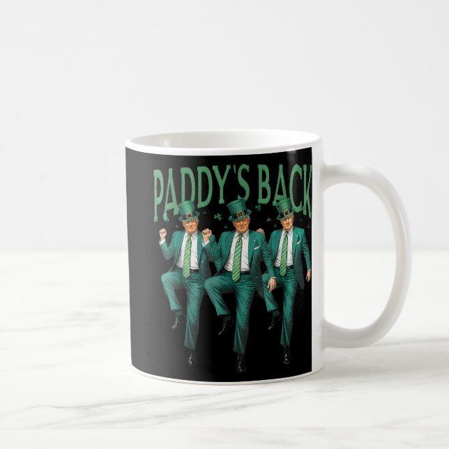 Mug Drôle Paddy Retour Trump Jour de la Saint Patrick  (Droite)