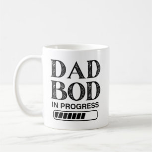 Mug Drôle Papa Bod En Cours   Black Loading Papa