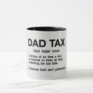 Mug Drôle Papa Impôt/Fête des pères