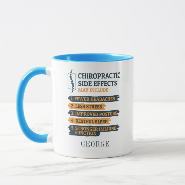 Mug Drôle Papa Personnalisé Chiropratique Effets Secon (Gauche)