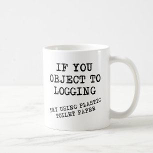 Mug Drôle Papier Toilette en Plastique