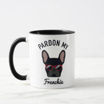 Drôle Pardon mon Français Black French Bulldog