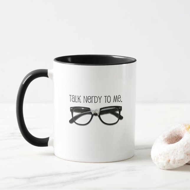 Mug Drôle Parler Nerdy À Moi (Avec donut)