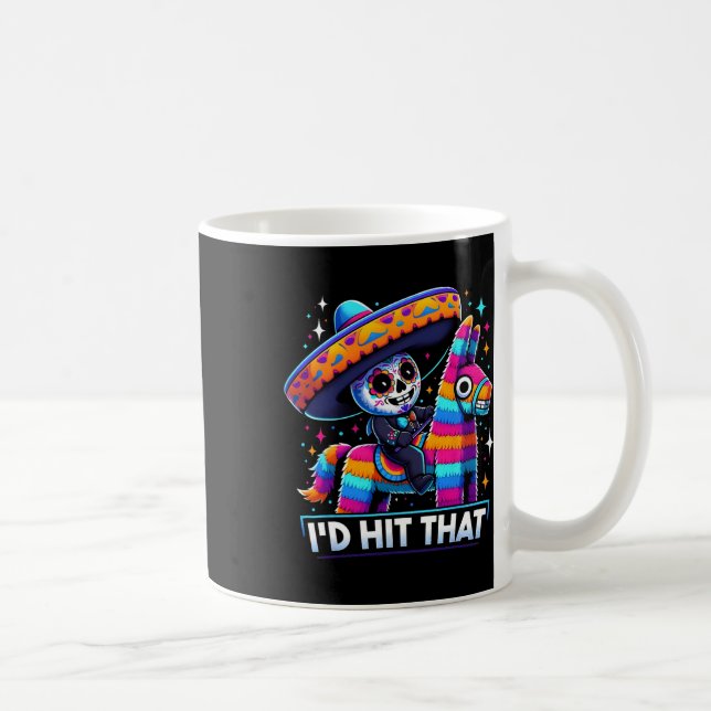 Mug Drôle Parti Mexicain Pinatas Je frappais ce Cinco  (Droite)