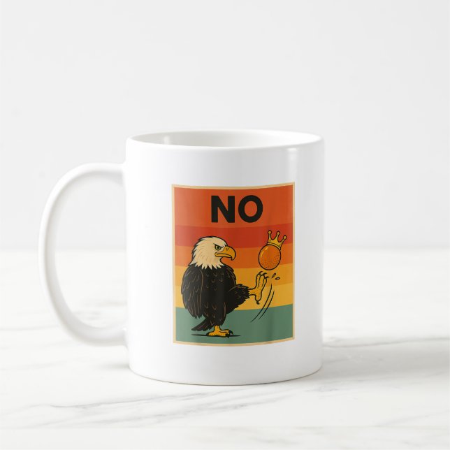 Mug Drôle Pas De Rois En Amérique Hommes Femmes (Gauche)