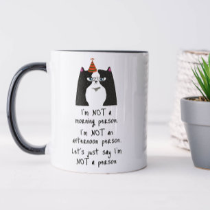 Mug Drôle pas une personne du matin