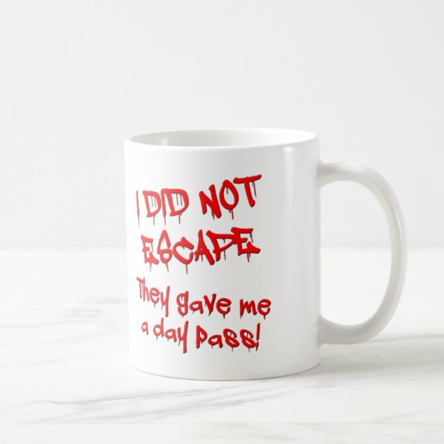 Mug drôle Pass journée (Droite)