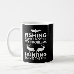 Mug Drôle Pêche Et Chasse Cadeau Noël Humour Hun
