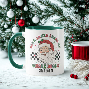 Mug Drôle Père Noël Apporter plus de Chiens Noël Perso